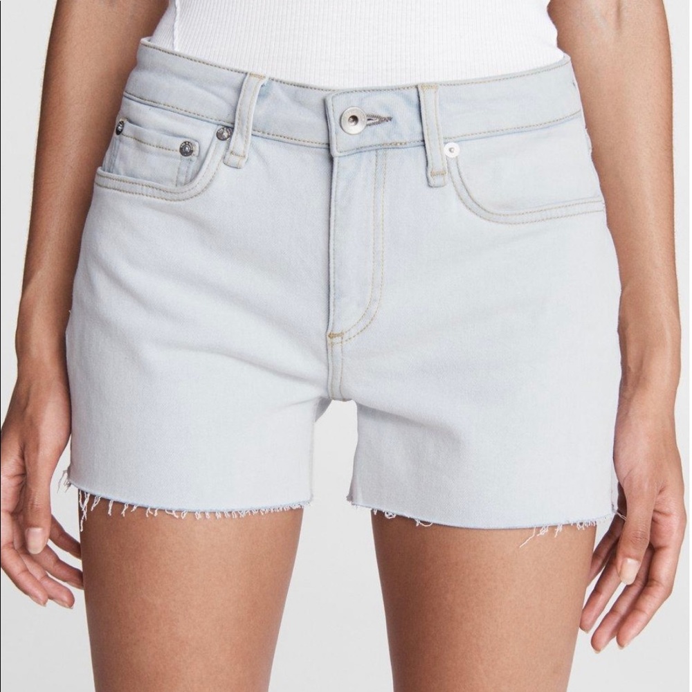 NWT Rag & Bone Dre Loopback Denim Low-Rise Short ditch plains- 27